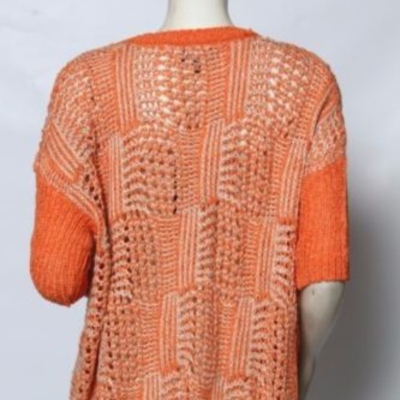 Rondina Oversized Pullover Sweater orange metallic - Picture 2 of 3